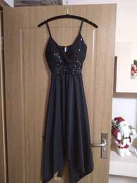 Vand rochie neagra cu paiete