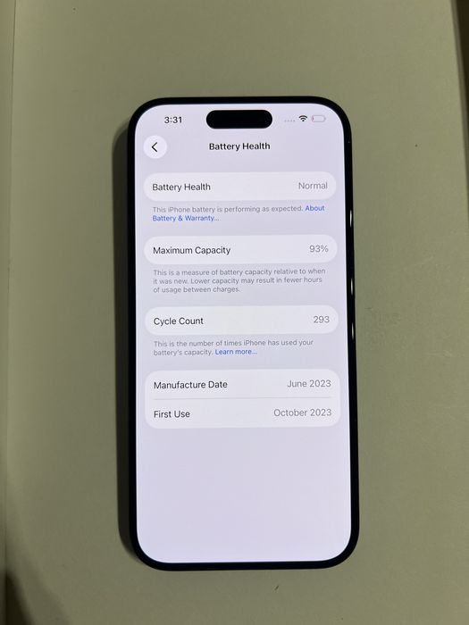 Продавам Iphone 15 Pro  128GB ( Dark Blue)