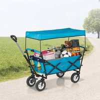 Сгъваемата ръчна количка за плаж къмпинг транспортна количка за багаж