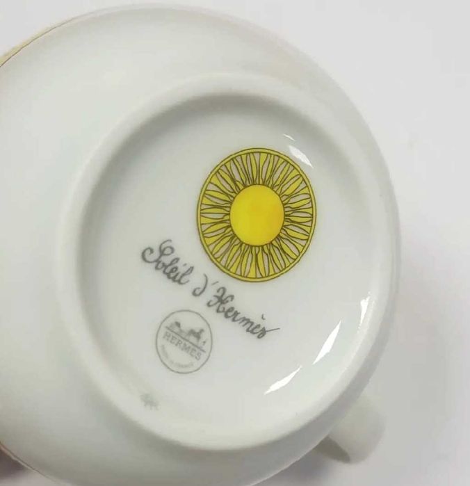 Hermes Soleil d'Hermes оригинална чаша за кафе и купичка