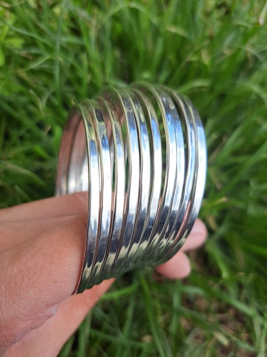 Set 10 bratari argint Bangles 94 grame