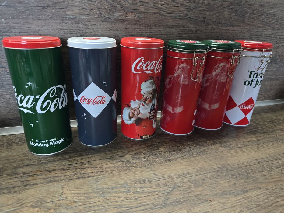 6бр метални кутии на Coca Cola за 10лв.