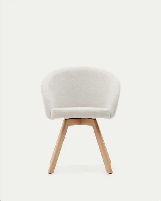 Scaun rotativ bej Marvin Kave Home