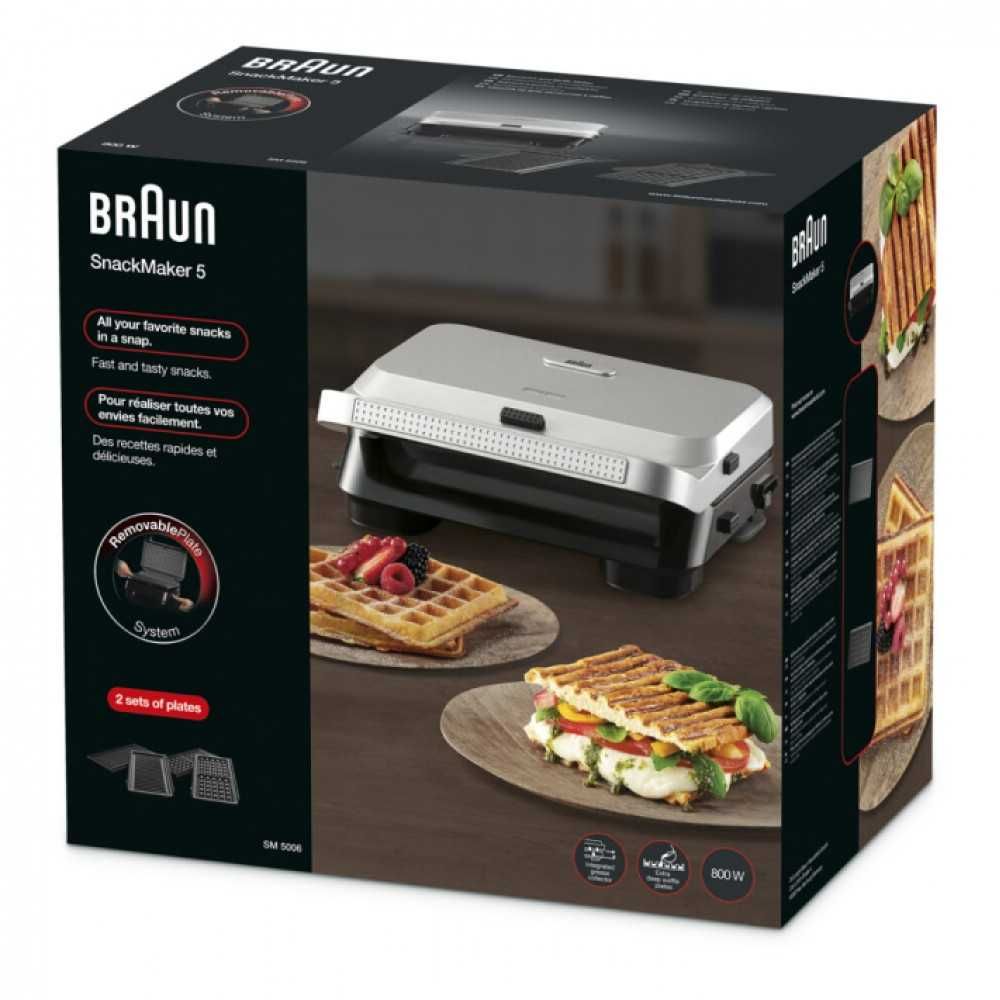 Гриль для сендвичей Braun SnackMaker 5 SM5006