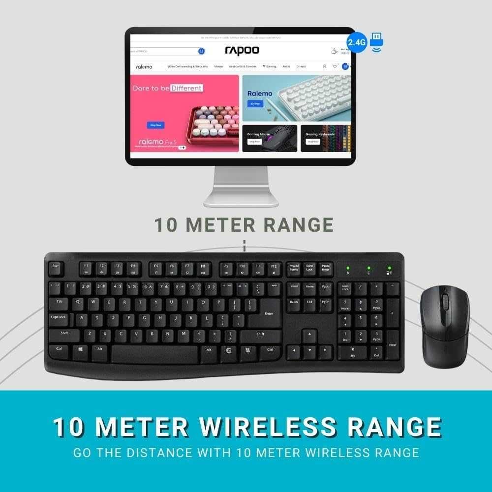 [НОВАЯ] Клавиатура & мышка RAPOO X1800PRO