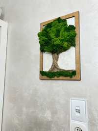 Картина Дърво със скандинавски мъх