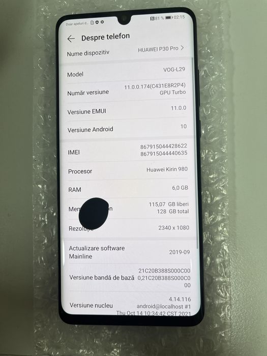 Huawei P30 Pro 128GB Black ID-hed943