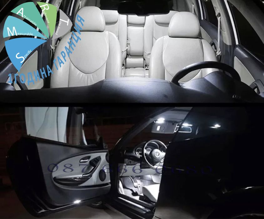 LED крушки СЕТ Mercedes CLS W219 W218 в218 цлс мерцедес интериор xenon