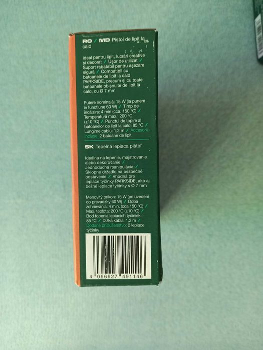 pistol de lipit la cald parkside