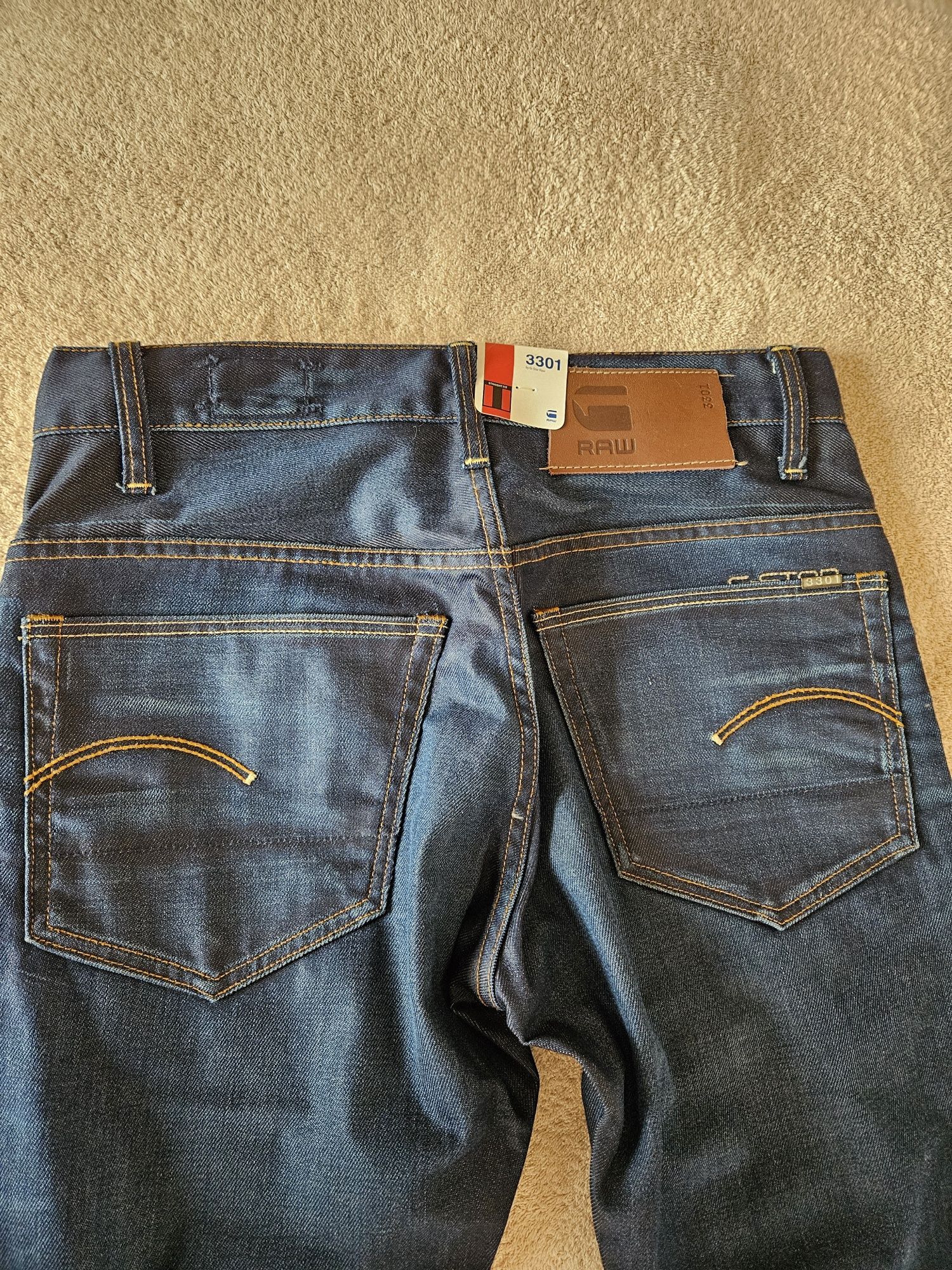 Дънки G-STAR RAW 3301 Straight Fit  Нови,  Оригиналнои