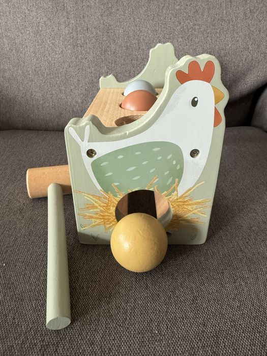 Дървена игра с чукче и търкалящи се топчета Little Dutch