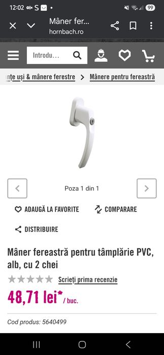 Manere ferestre termopan cu cheie