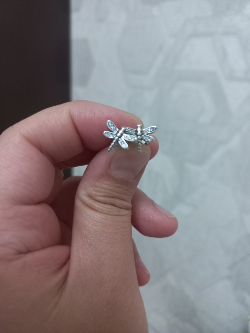 Серьги, кольцо серебро