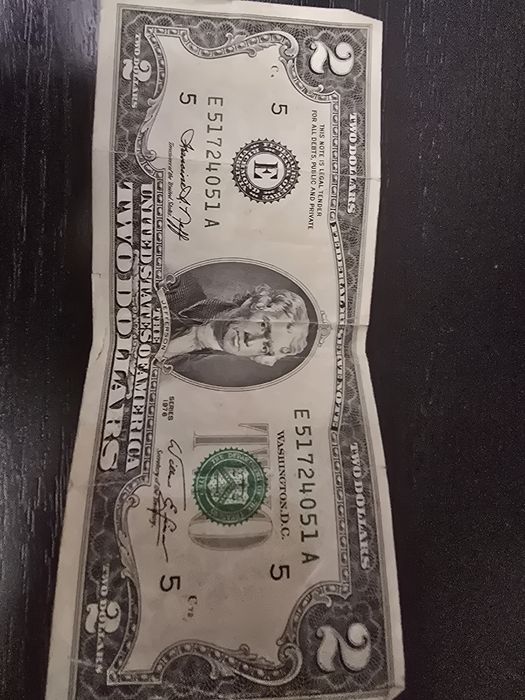 Bacnota 2 dolari 1976
