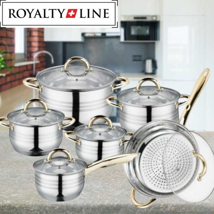 Комплект тенджери и тиган Royalty Line RL-