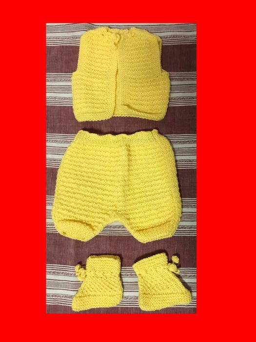 Нова Плетена Бебешка Блуза Терлички Комплекти Рокля Туника