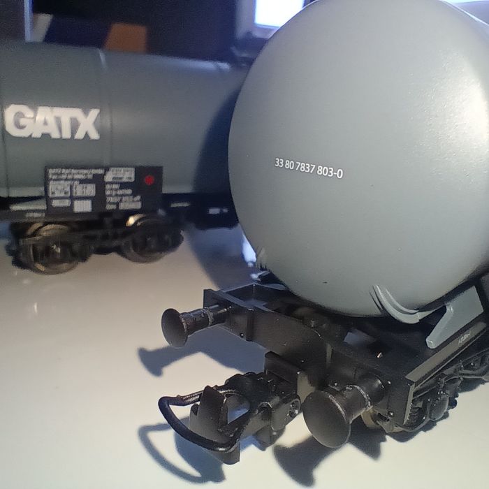 Set 3 Vagoane marfă, cisterne GATX machetă trenuleț electric scara HO