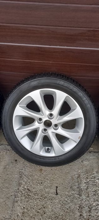 Jante aliaj originale 4x100 R15 6J Opel Corsa F anvelope iarna 185/55