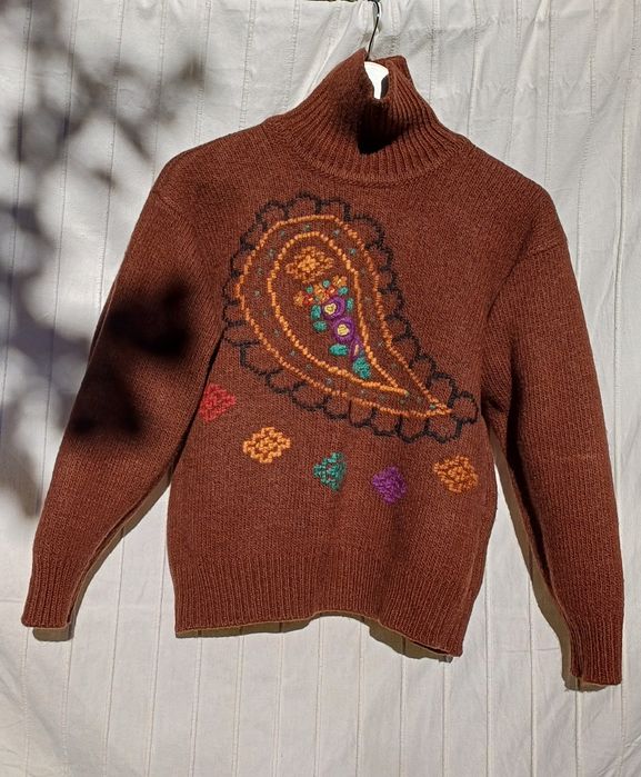 Pulover gros de lana