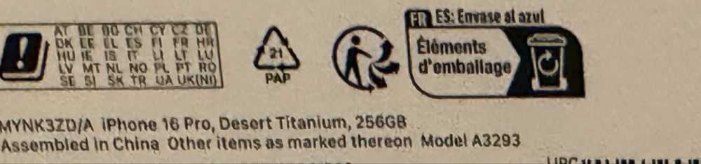 Продавам Apple iPhone 16 Pro, MYNK3ZD/A, 256GB, Desert Titanium