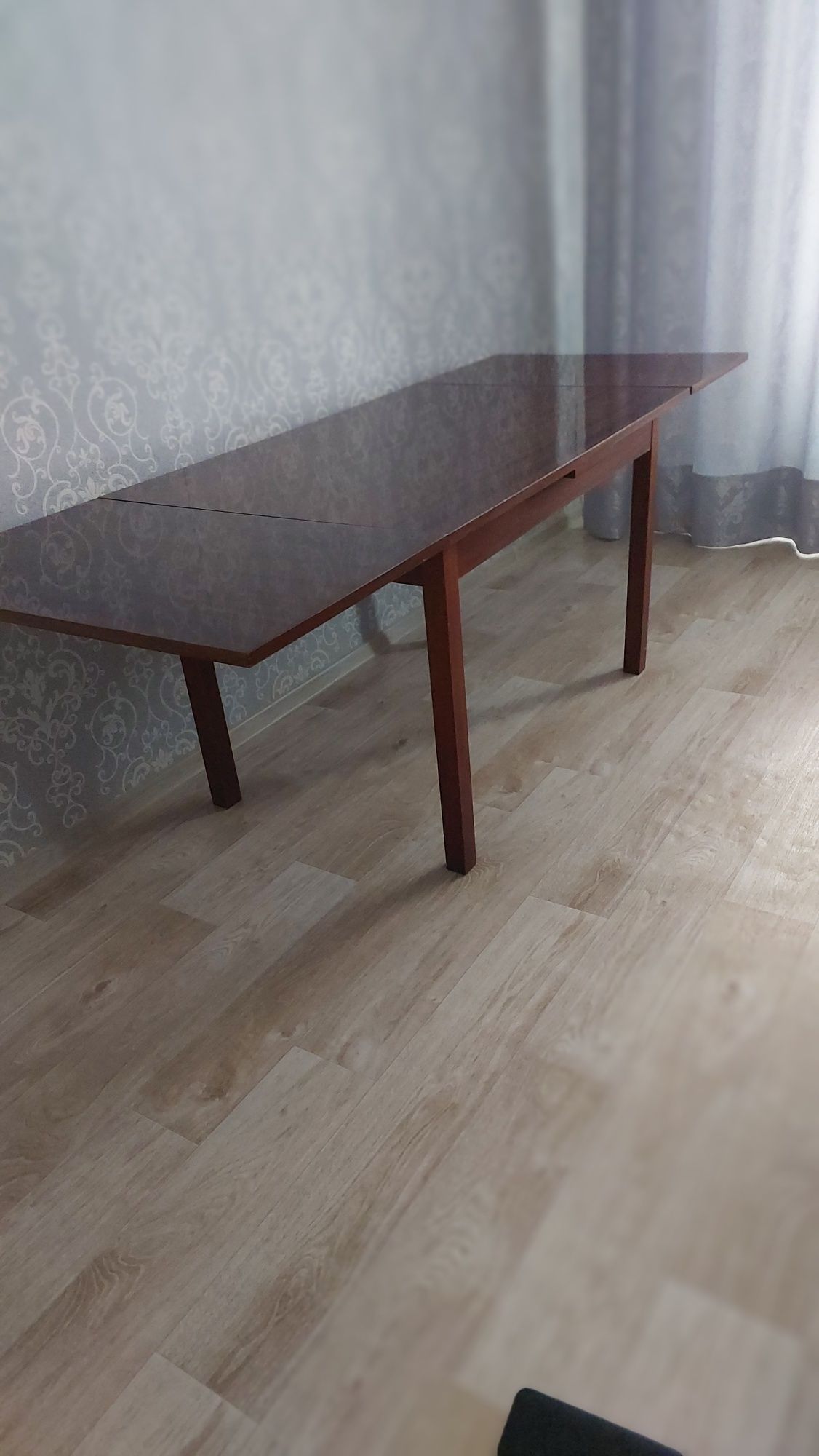 Стол раскладной  полированный 120×80, раздвижной