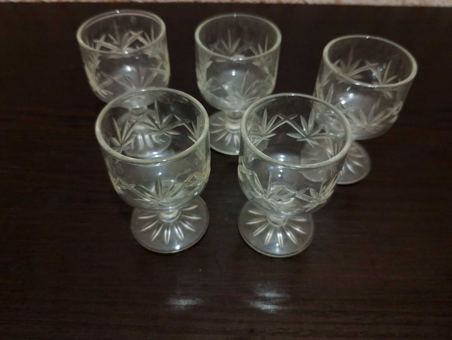 Рюмки «Звездочка», хрусталь, СССР
