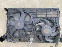 Kit complet radiator ac, intercooler si ventilatoare Passat CC/B7/B6