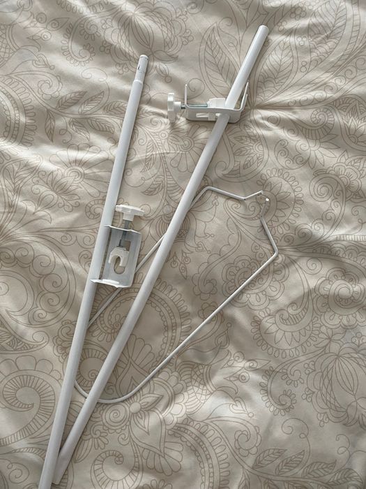 Pătuț bebe lemn alb 120x60