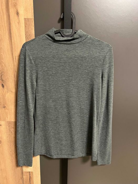 Зелена блуза с дълъг ръкав, S номер, Манго