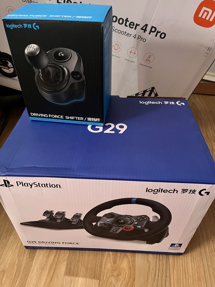 Продаю руль Logitech G29 + коробка передач