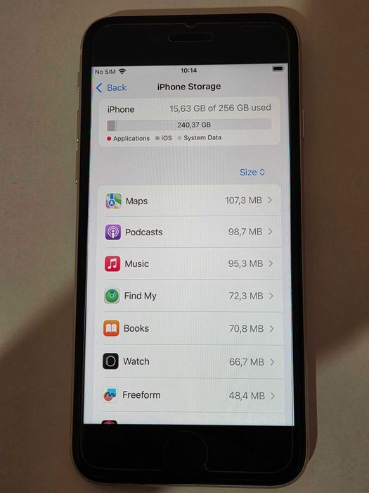 iPhone SE (3rd Generation) Starlight 256 GB 75%