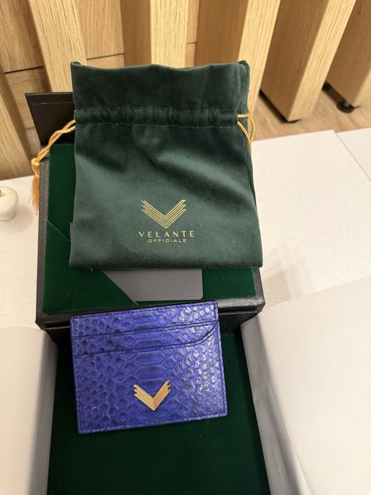 Port card, piele Piton