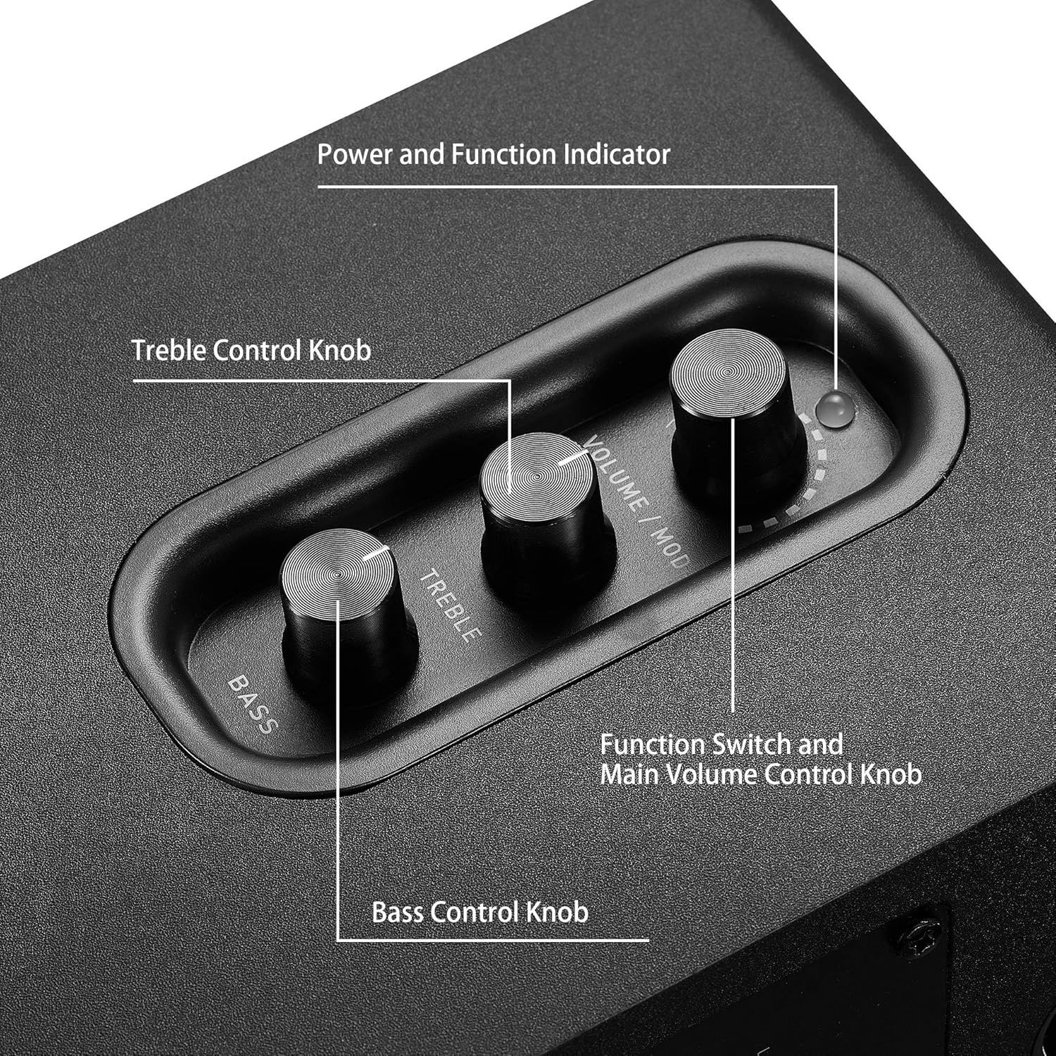 60W, 3" карбонови Hifi колони за компютър, Bluetooth 5.0, Sanyun SW208