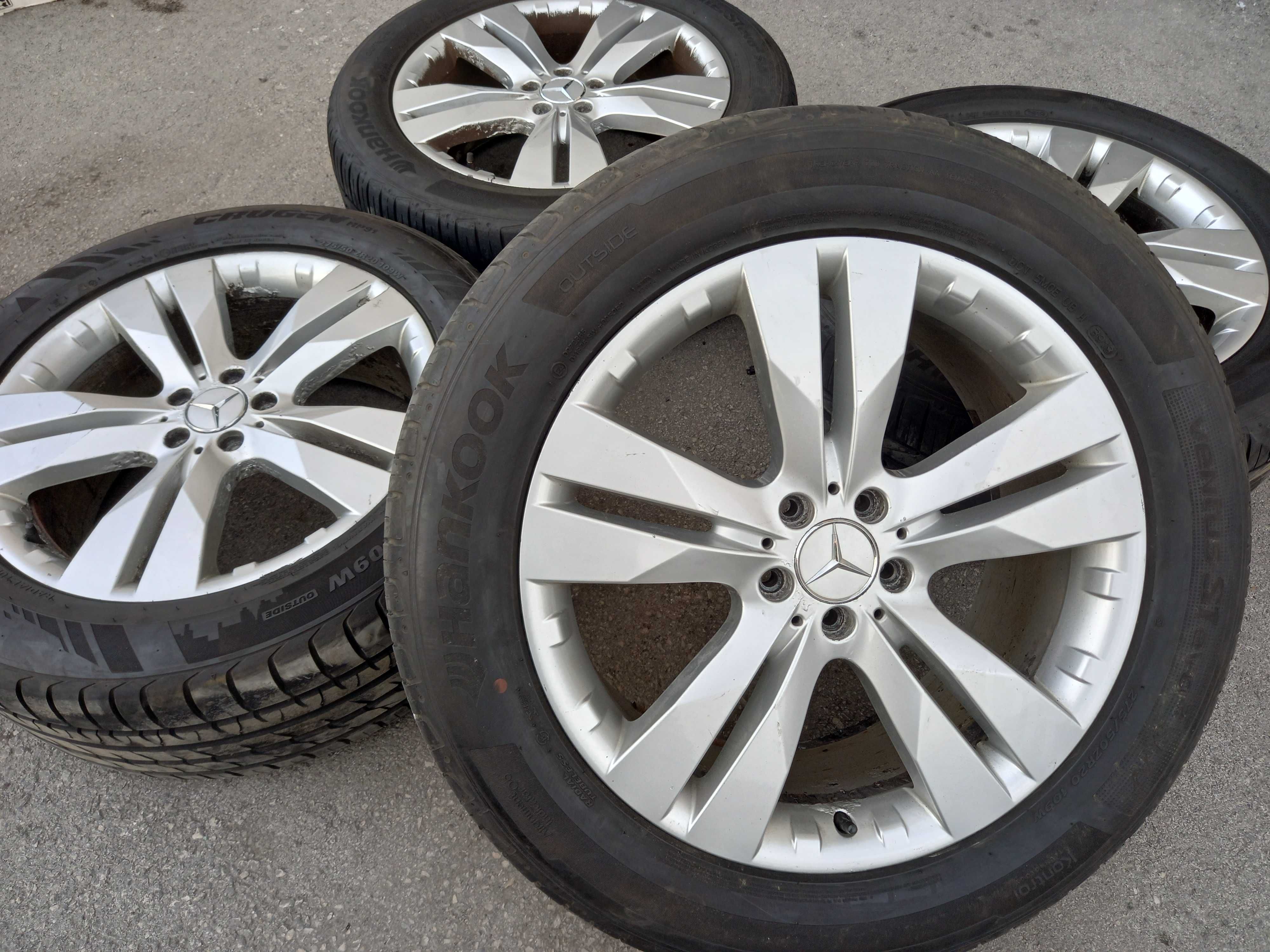 5х112/20 с гуми Мерцедес МЛ W164 W163 ГЛ 5x112/20 Mercedes ML GL