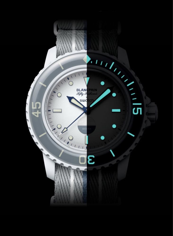 Ceas Swatch x Blancpain Scuba Fifty Fathoms - Antarctic Ocean