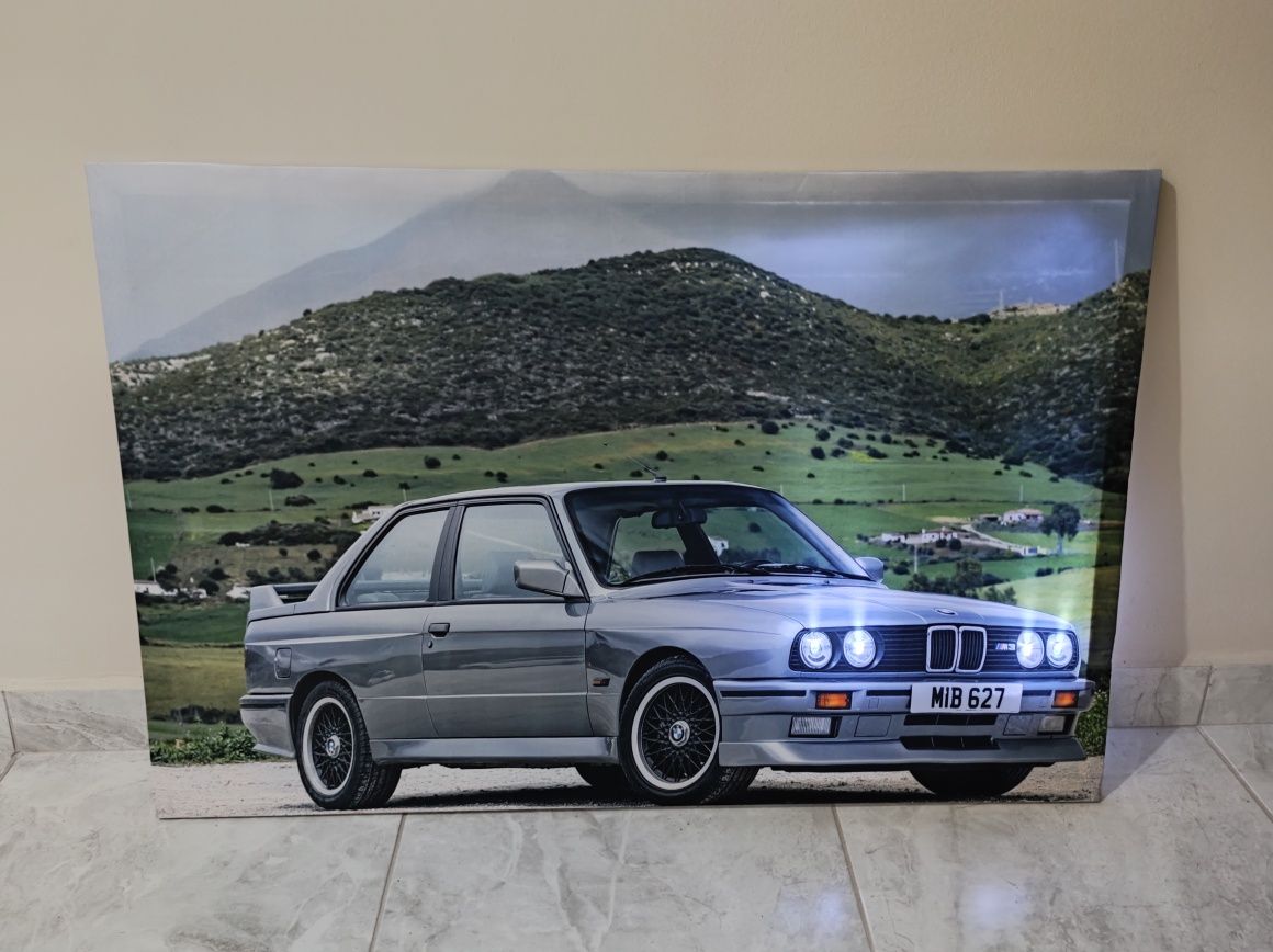 Светеща картина с LED осветление - BMW E30 M3