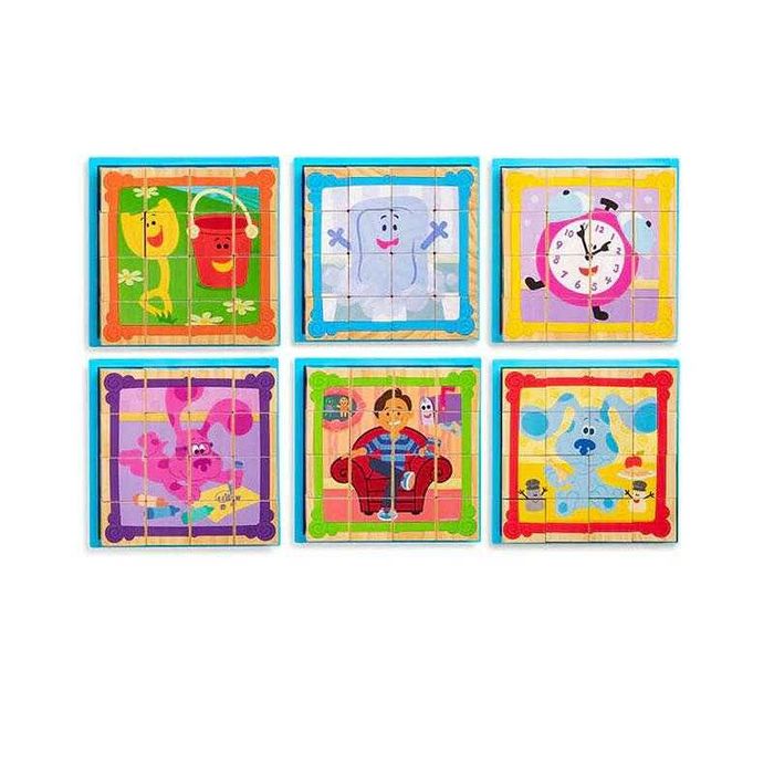 Пъзел с кубчета Дървени кубчета Загадките на Блу Melissa and Doug