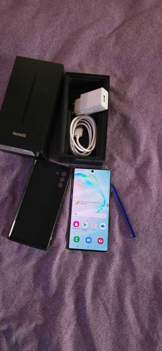 Samsung Galaxy Note 10 8GB RAM 256GB  Aura Glow ПЪЛЕН КОМПЛЕКТ!