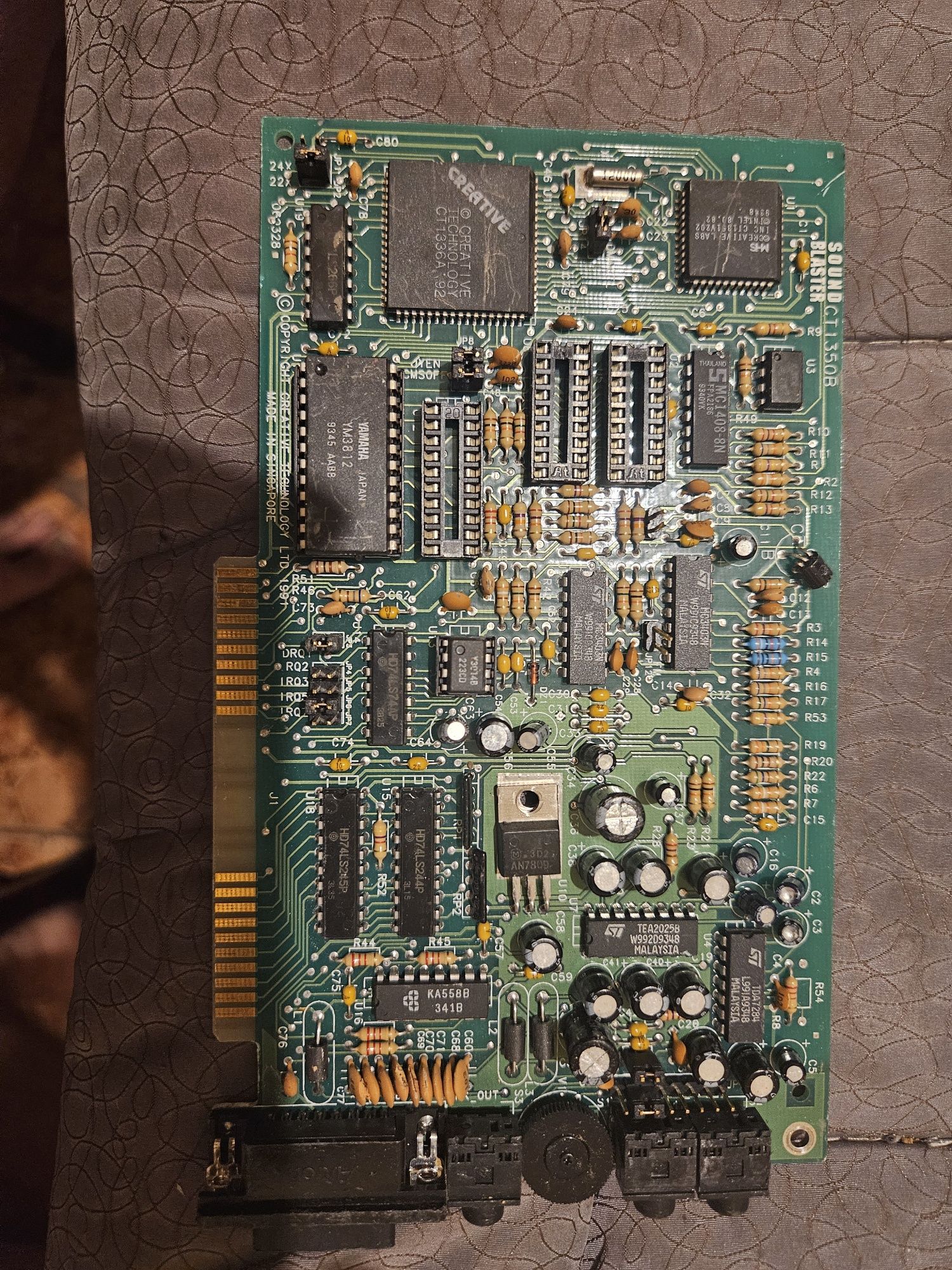 130gr Placa de sunet pe ISA rara Creative sound blaster CT1350B