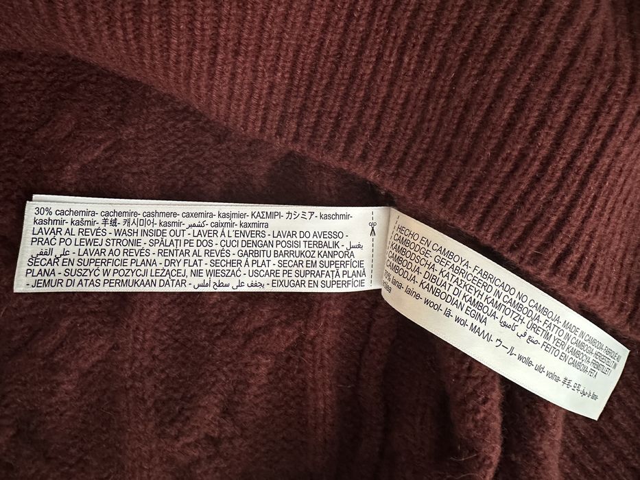 Пуловер Massimo Dutti с кашмир