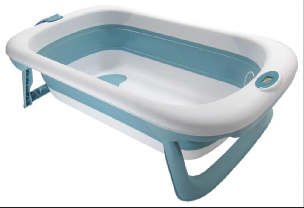 Vând cadita bebe pliabila cu termometru digital si maner