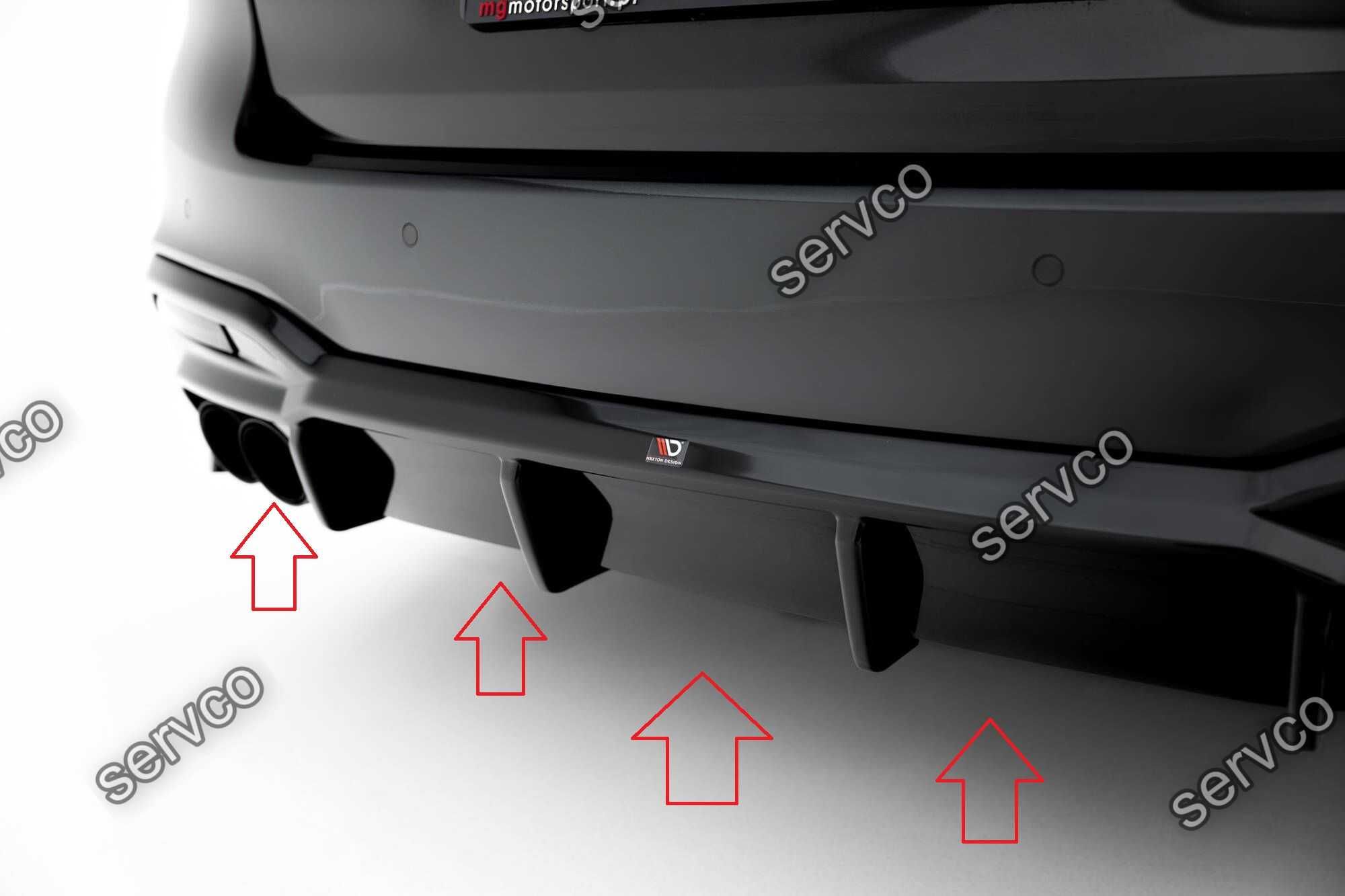 Difuzor bara spate Bmw Seria 5 G30 M550i 2017-2020 v10 Maxton Design