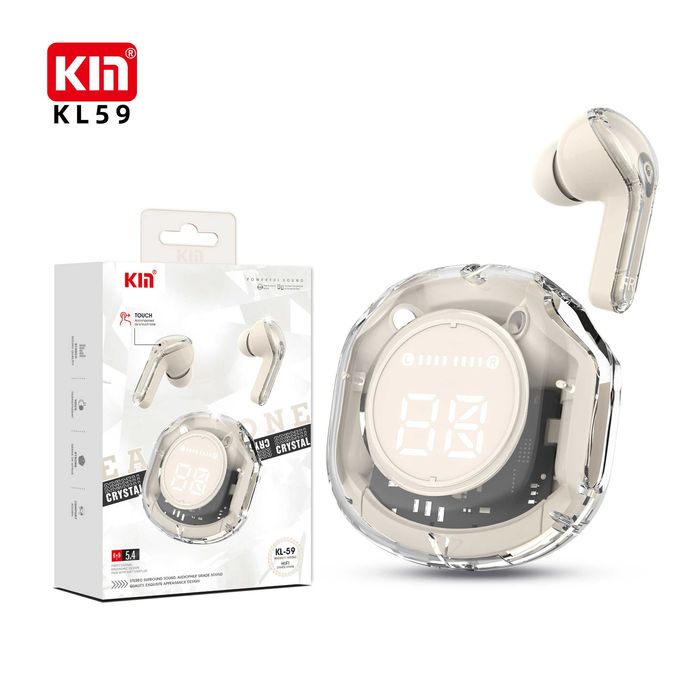 KIN KL59 — zamonaviy Bluetooth 5.4, sport dizaynli TWS quloqchinlar.