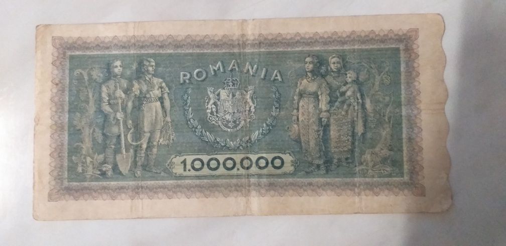 Vând bancnotă de un milion de lei România