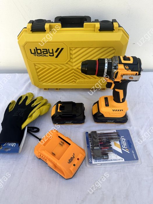 Бепул доставка ударный дрель бесщеточный шруповерт оригинал Ubay новый