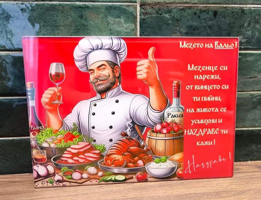 Персонализирана стъклена дъска