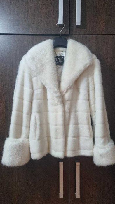 Haina de seara, eleganta, scurta, blana ecologica