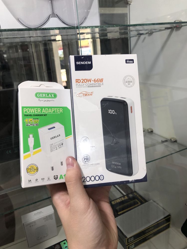 Карманный зарядка Повербанк Power bank + быстрая зарядка в подарок