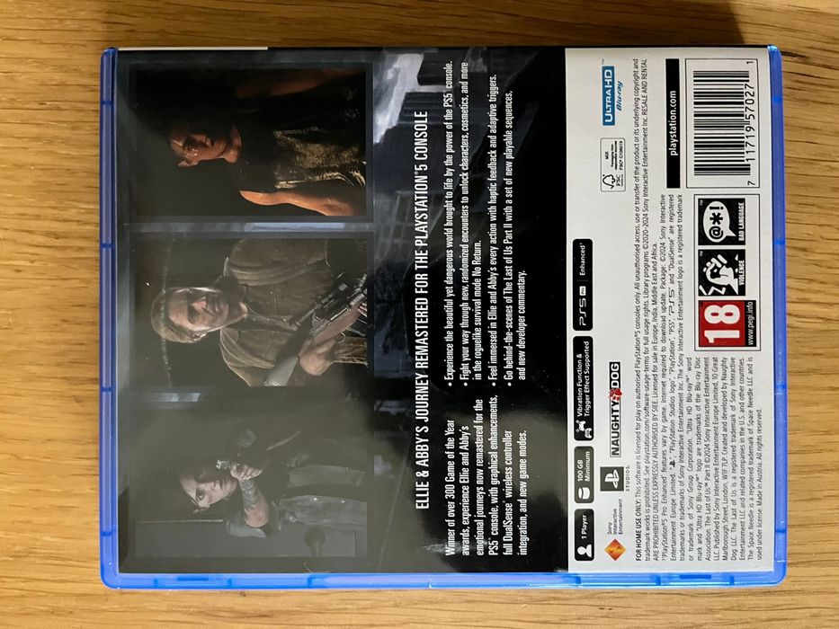 The Last Of Us 2 Remastered PS5 Playstation 5