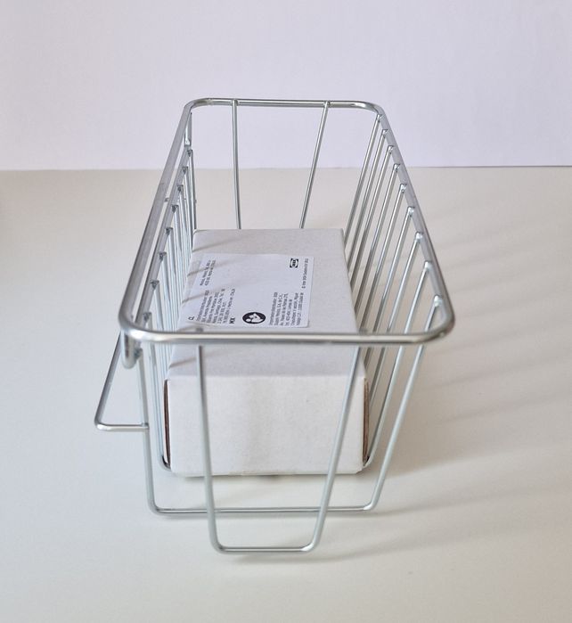 IKEA – 1 bucată Coș zincat cu ventuze Krokfjorden | 24x11cm | NOU |
